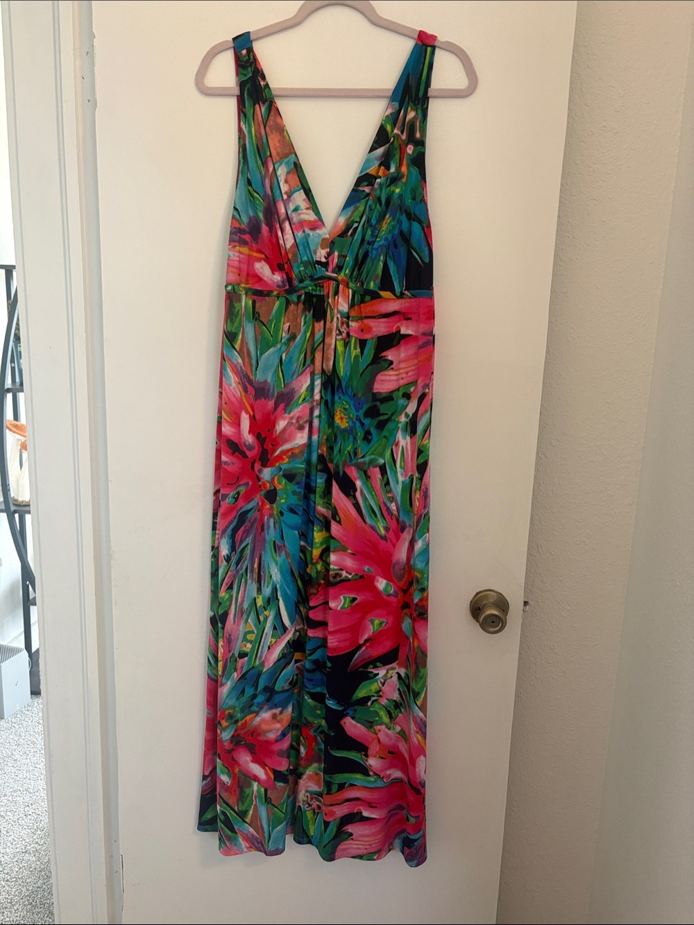 Natori Multicolor Floral V-Neck Chemise Private Luxuries Large